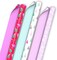 Christmas Wrapping Paper Rolls - Pink Holiday Gift Wrap Paper (Set of 3 Reversible Rolls: 75 sq. ft. ttl.) Trendy Snowflakes, Lights, Trees in Pink, Red, Mint Green